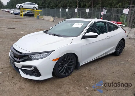 2020 Honda Civic Si Coupe из США, поврежденный, VIN 2HGFC3A59LH751595